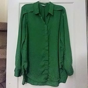 Green blouse